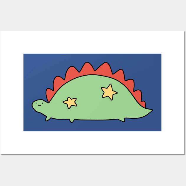 Star Stegosaurus Wall Art by saradaboru